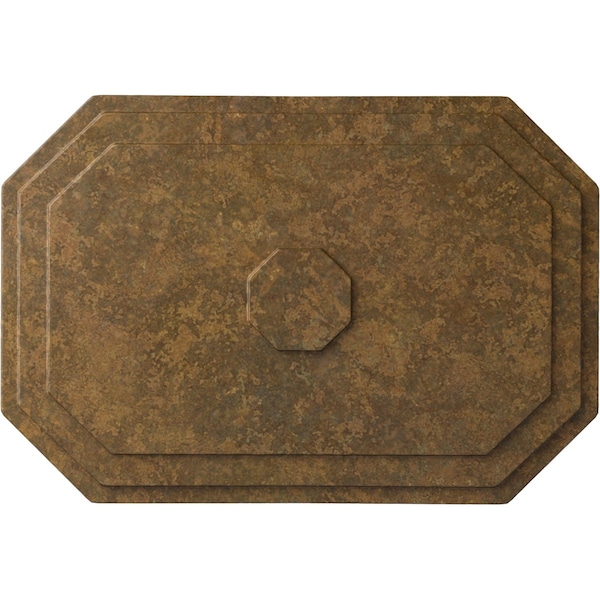 Ekena Millwork Felix Ceiling Medallion, Hand-Painted Rubbed Bronze, 25 1/4"W x 17 1/4"H x 1 3/4"P CM25FERZS - main